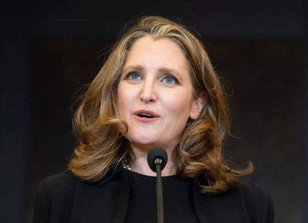 Justin Trudeau envía a Chrystia Freeland a la toma de posesión de Claudia Sheinbaum Pardo