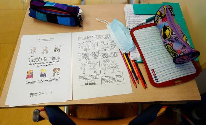 Francia descarta retrasar la vuelta a la escuela pese a avance de la pandemia