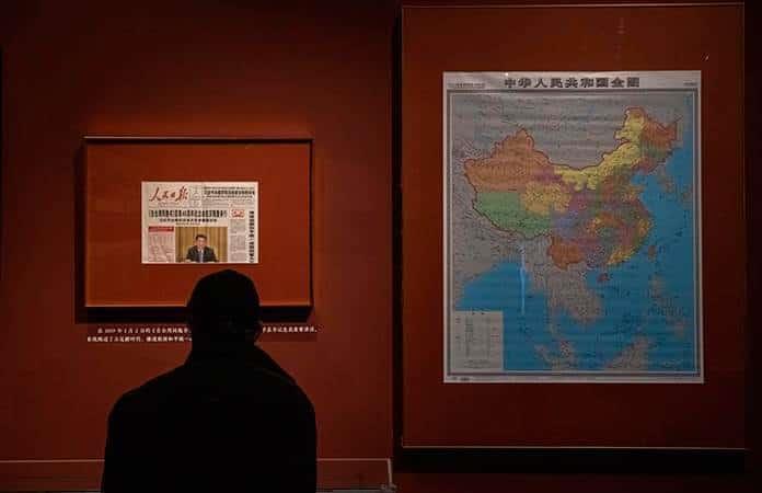La muestra Territorio inquebrantable reclama la soberanía china sobre Taiwán / Foto: EFE