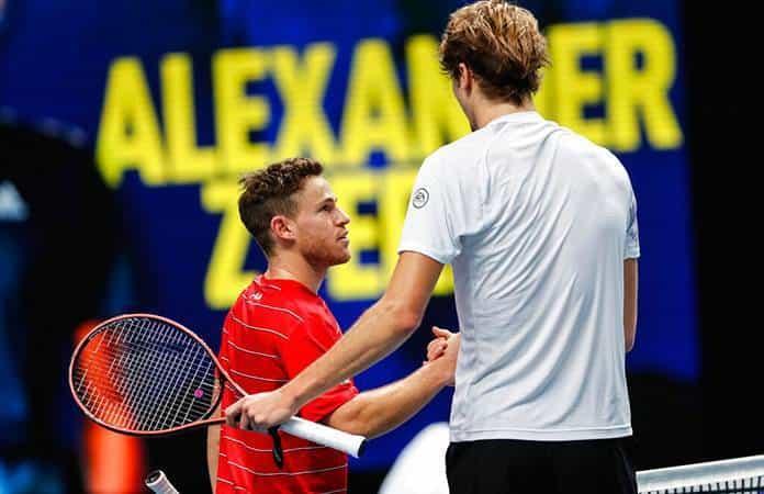 Diego Schwartzman y Alexander Zverev / Foto: AP