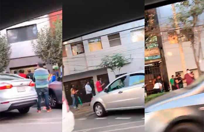 Personas hacen largas filas para conseguir tanques de oxígeno en la Ciudad de México / Foto: Especial