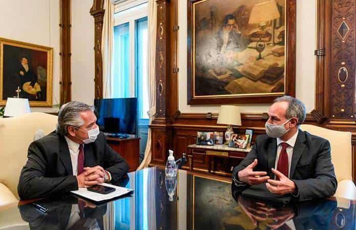Alberto Fernández y Hugo López Gatell / Foto: @HugoLopezGatell