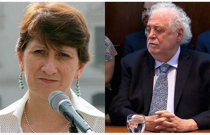 Los exministros de Salud Pilar Mazzetti, de Perú y Ginés González García, de Argentina / Foto: EFE