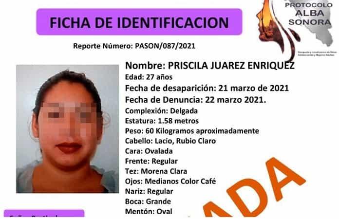 Las autoridades levantaron la ficha de búsqueda de la joven el pasado 22 de marzo / Foto: Especial