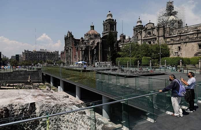 Los restos del Templo Mayor de Tenochtitlan / Foto: AP