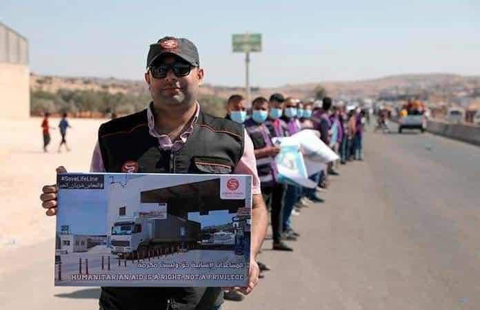 Trabajadores humanitarios en Siria / Foto: EFE