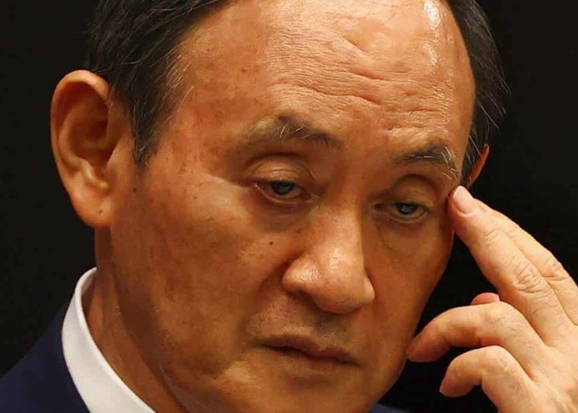 Foto de archivo del primer ministro japonés Yoshihide Suga (AP)