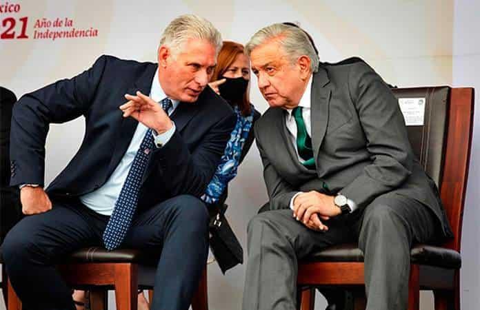 Miguel Díaz-Canel y López Obrador / Foto: EFE