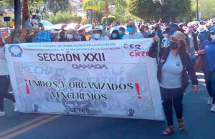 Foto: Prensa y Propaganda Sección XVIII CNTE Michoacán