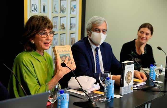 Pilar del Río, viuda del escritor y presidenta de la Fundación Saramago, durante la presentación / Foto: EFE