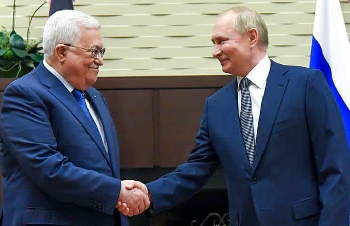 El presidente palestino, Mahmud Abás, y su homólogo ruso, Vladimir Putin / Foto: AP