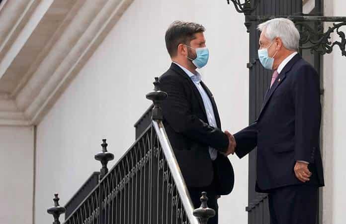Gabriel Boric y el actual presidente, el conservador Sebastián Piñera / Foto: AP