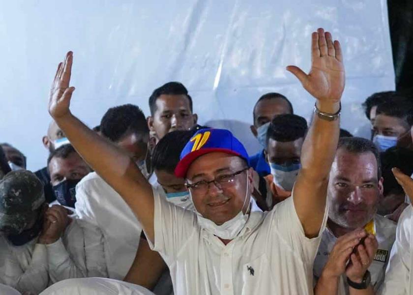 El candidato opositor Sergio Garrido se llevó la victoria en el estado de Barinas / Foto: AP