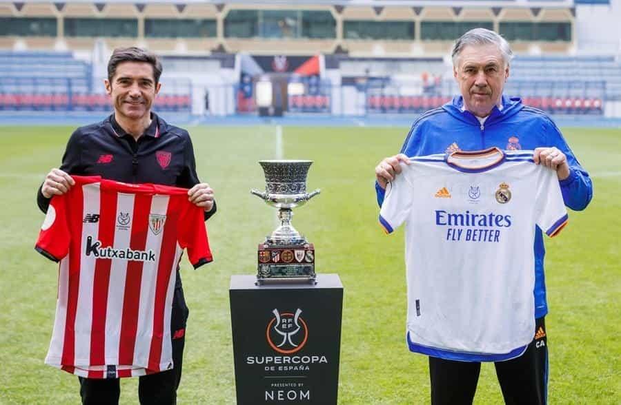 Los entrenadores del Athletic Club y del Real Madrid, Marcelino García Toral y Carlo Ancelotti / Foto: EFE