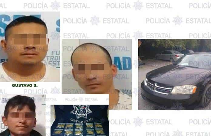 Capturan a 3 hombres en posesión de drogas