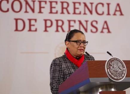 Video | Elogia AMLO a la potosina Rosa Icela Rodríguez y celebra gabinete Sheinbaum
