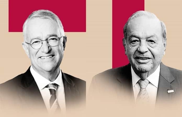Ricardo Salinas Pliego y Carlos Slim Helú / Gráfico: SinEmbargo.mx
