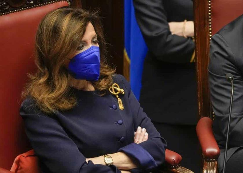 Elisabetta Alberti Casellati se quedó muy por debajo de los votos necesarios / Foto: AP