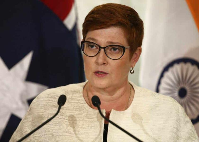 Foto de archivo de  la ministra de Asuntos Exteriores de Australia, Marise Payne (AP).