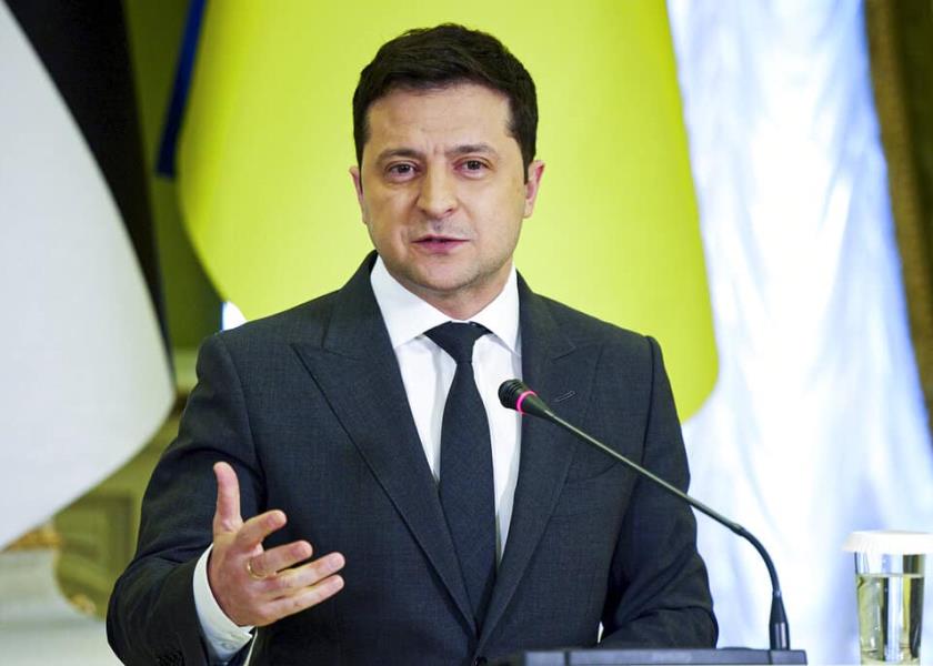 Fotografía del presidente de Ucrania, Volodímir Zelenski (AP).