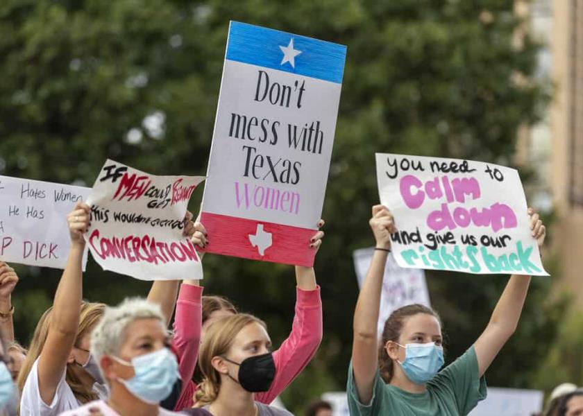 Foto de archivo de una protesta en Texas (AP)