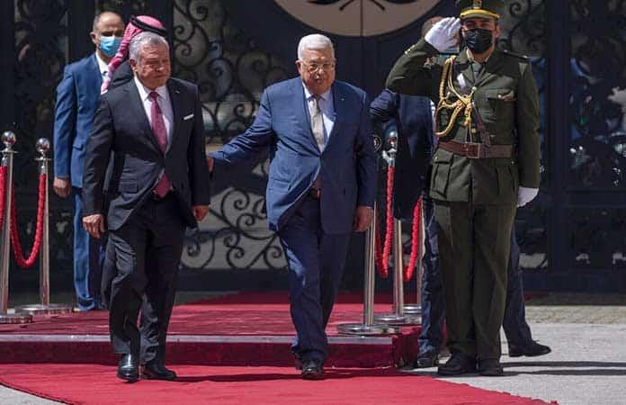 El rey de Jordania, Abdalá II Y el presidente palestino, Mahmud Abás / Foto: AP
