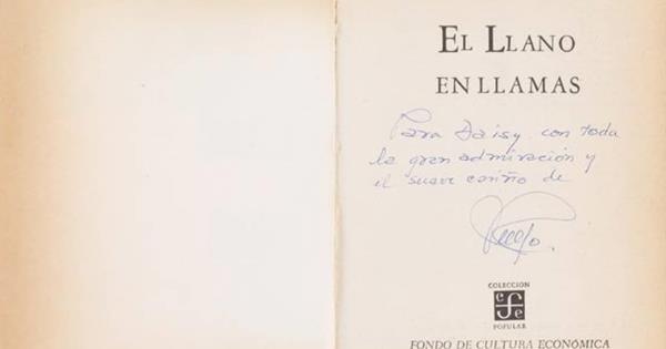 Edición De “El Llano En Llamas” De 1973 Firmada Por Rulfo Podría ...