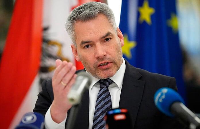 El canciller federal austriaco, Karl Nehammer / Foto: AP
