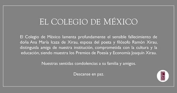 Fallece la pintora María Icaza de Xirau