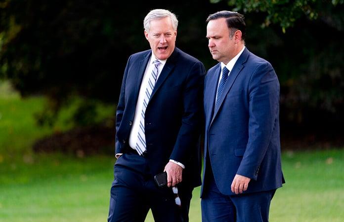Mark Meadows y Dan Scavino / Foto: AP