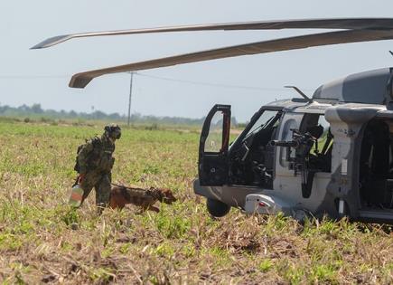 Tras violencia, llegan a Zacatecas más militares y helicóptero Black Hawk