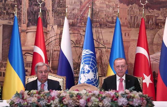 El secretario general de la ONU, Antonio Guterres, y el presidente de Turquía, Recep Tayyip Erdogan / Foto: EFE
