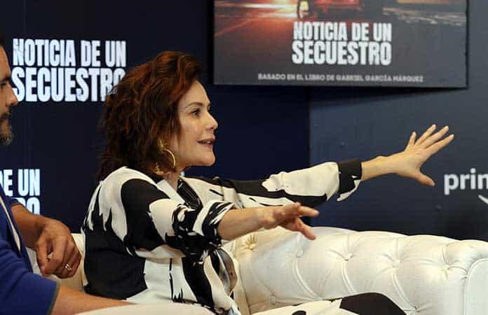 La actriz colombiana  Cristina Umaña protagoniza la serie Noticia de un secuestro / Foto: EFE