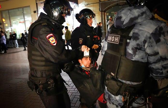 El anuncio de la movilización de reservistas provocó protestas en varias ciudades rusas / Foto: AP