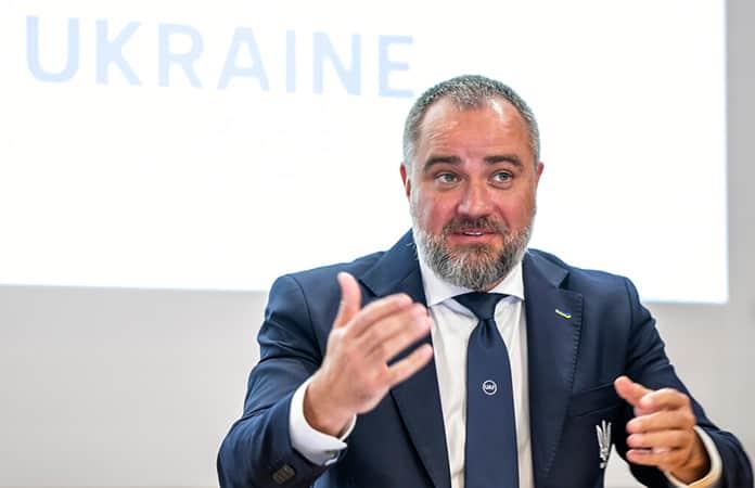 El presidente de la Federación Ucraniana de Futbol, Andriy Pavelko / Foto: AP