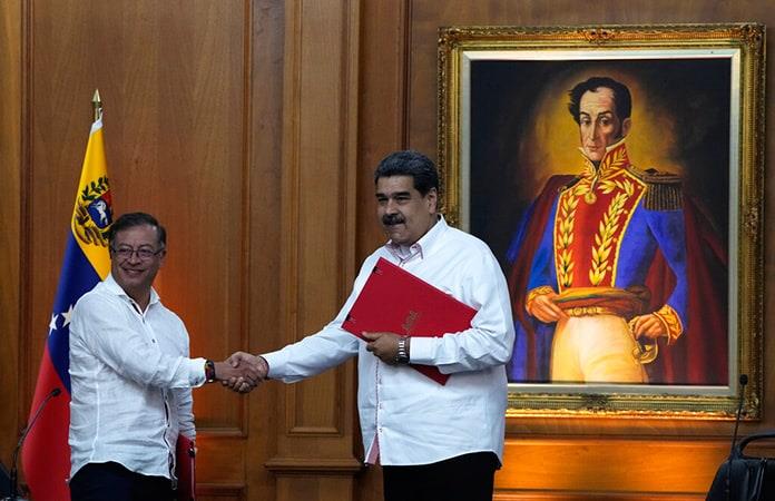 Los presidentes de Colombia y Venezuela, Gustavo Petro y Nicolás Maduro / Foto: AP