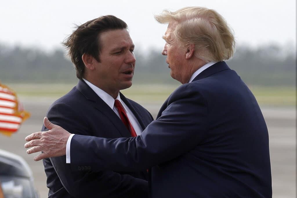 Ron DeSantis y Donald Trump  / Foto: AP