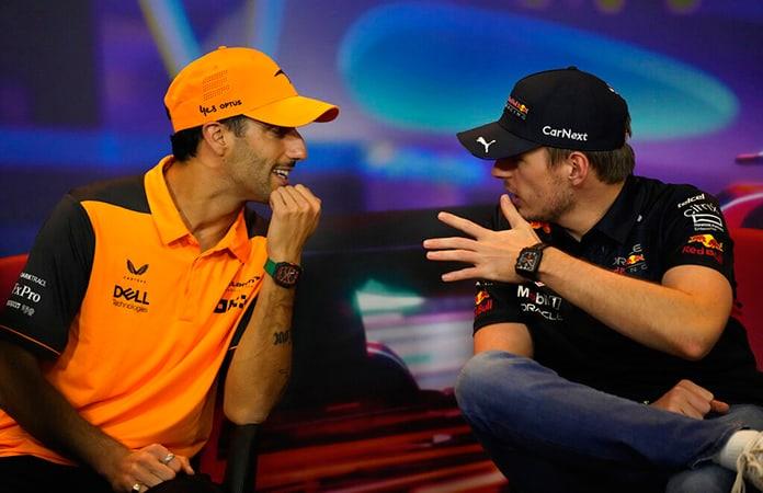 Daniel Ricciardo y Max Verstappen / Foto: AP