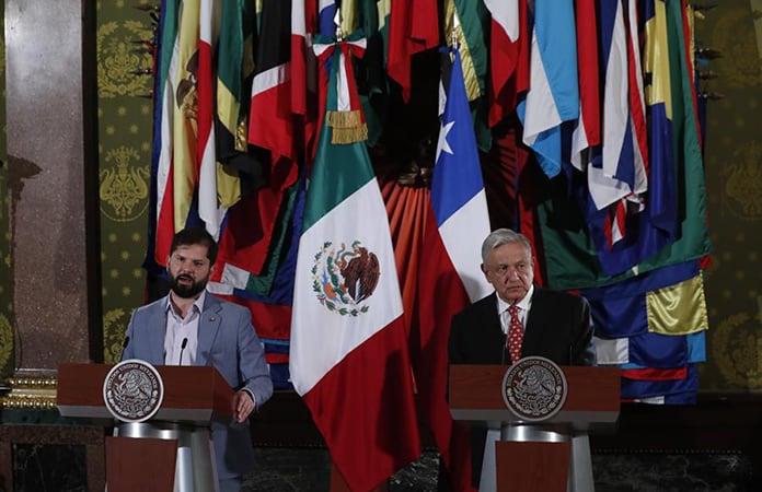 López Obrador se reunió con el presidente de Chile, Gabriel Boric / Foto: EFE