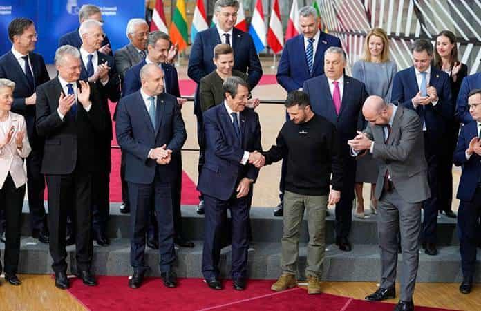Volodomir Zelenski se reunió con líderes de la Unión / Foto: AP