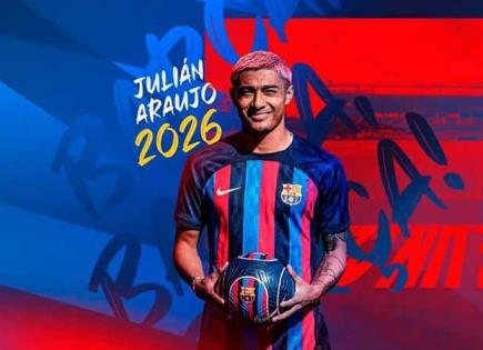 Julián Araujo podría salir del Barcelona para jugar en la Premier