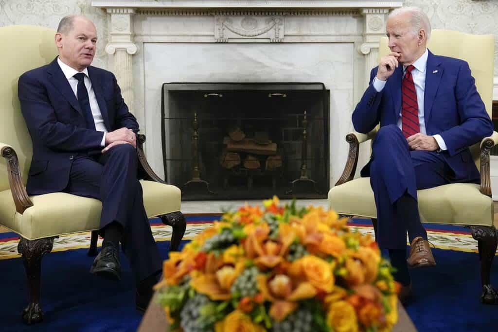 Biden y Scholz discuten sobre guerra de Ucrania en la Casa Blanca