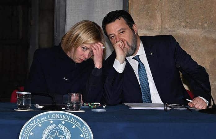 Giorgia Meloni y Matteo Salvini / Foto: EFE