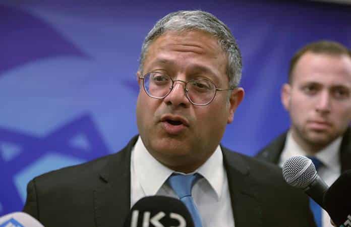 El ultraderechista Itamar Ben Gvir, ministro de Seguridad de Israel / Foto: AP