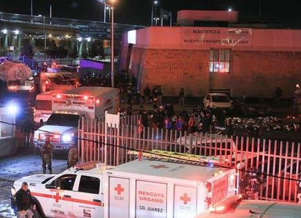 Informe sobre cumplimiento parcial con víctimas de incendio en Ciudad Juárez