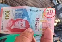 Billete de 120 pesos? Lo que debes hacer si recibes dinero falso