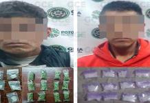 Capturan a dos presuntos “narcos” con 30 dosis droga