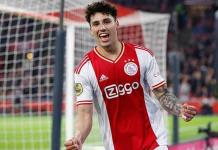 Jorge Sánchez anota el primer gol del Ajax