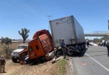 Aparatoso accidente en la carretera a Villa de Reyes