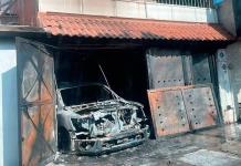 Sujetos incendian casa de policía estatal